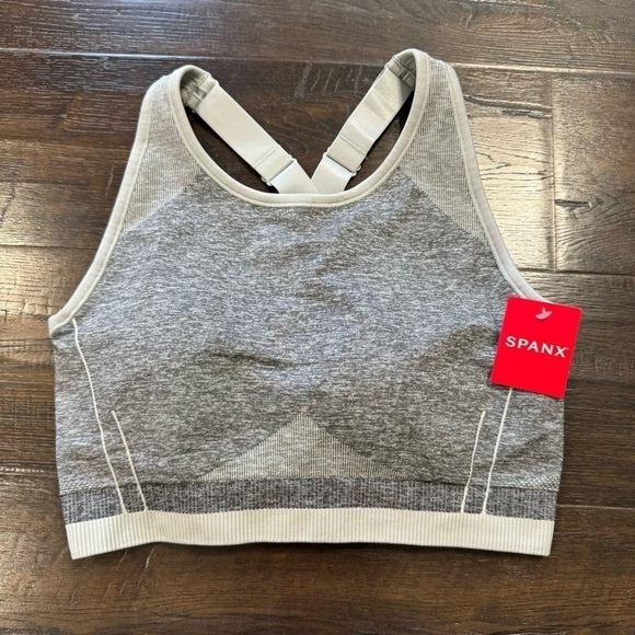 Spanx Seamless Sculpt Spacedye Cloudy Grey Bra‎ Size Large Women - Picture 4 of 12